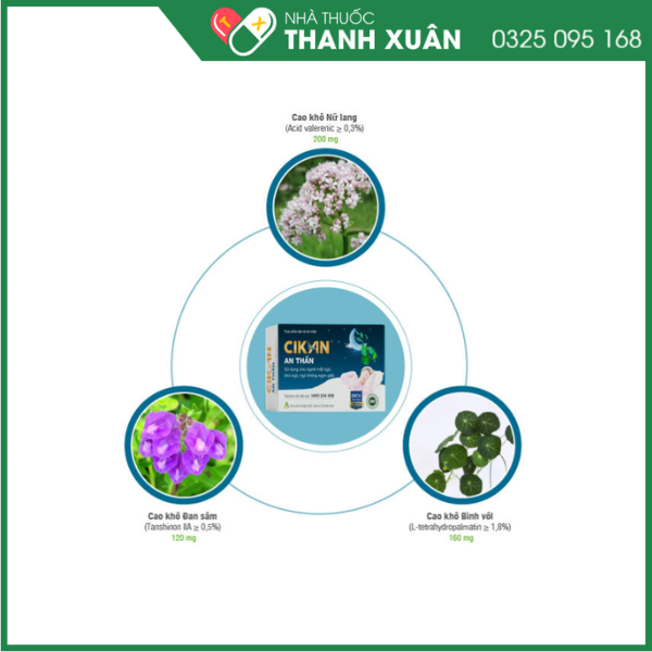 CIKAN An thần hỗ trợ an thần, giúp dễ ngủ